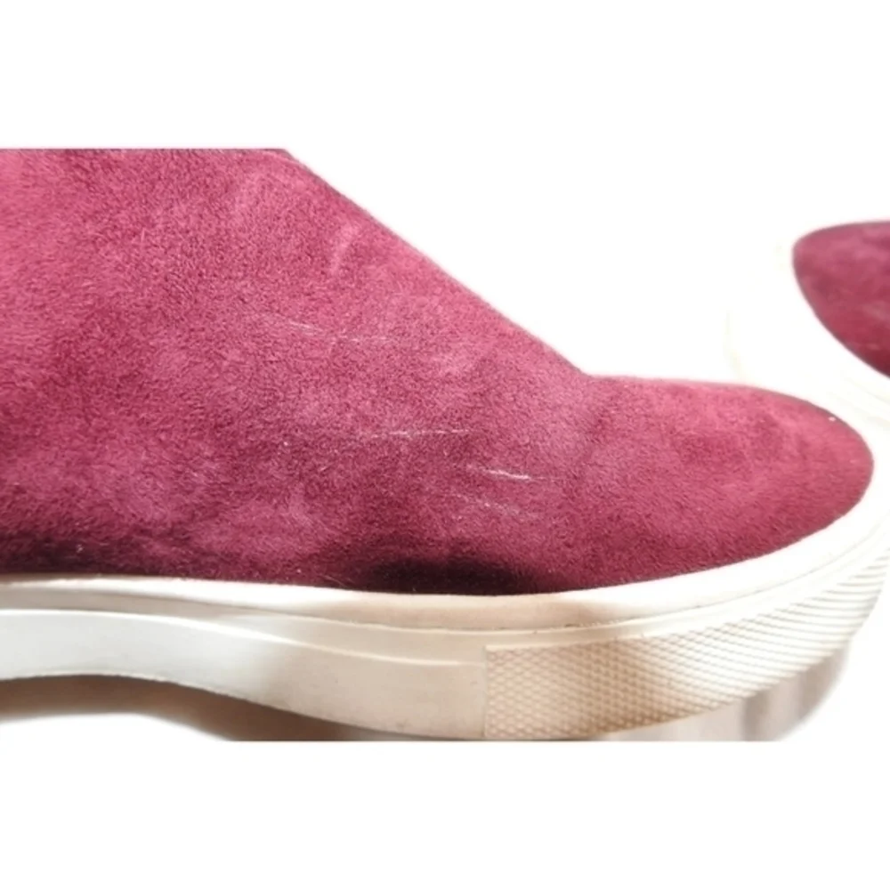 H & M Wine‎ Red Zip Ankle Sneakers Size 6